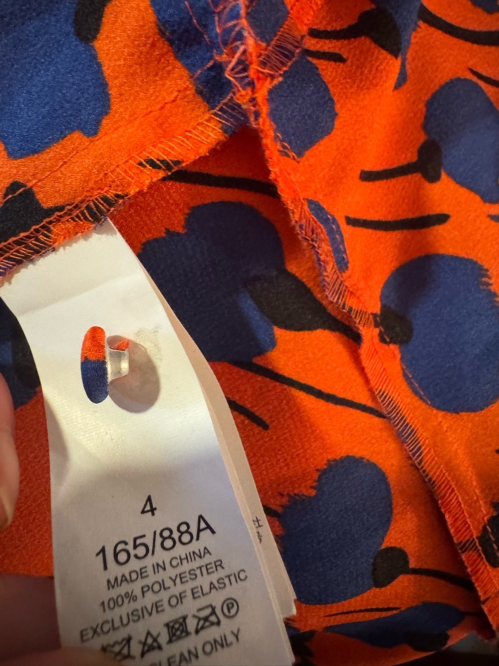 Kate Spade Orange and Blue Floral Midi Belted Dress - New York Seascape - Picture 10 of 10